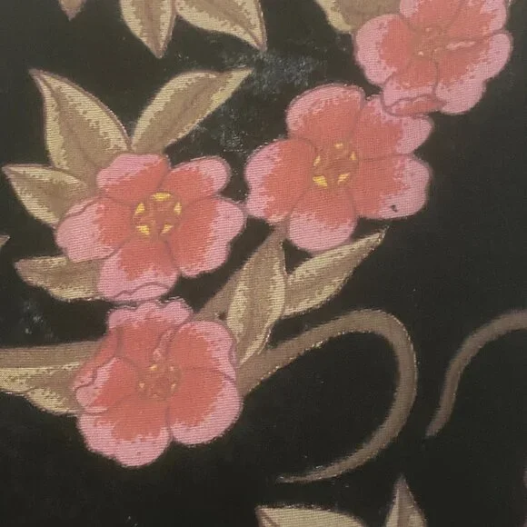 JESSICA HOWARD Black Velvet Burnout Floral‎ Balloon Sleeve Dress 90s Y2K 12 - Picture 10 of 16